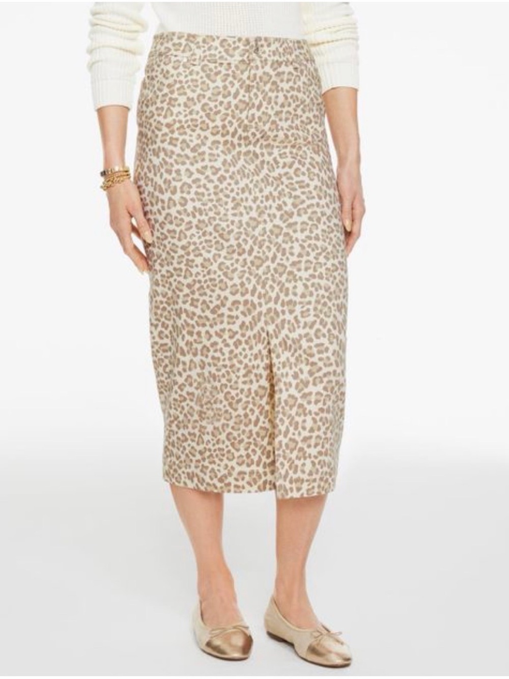 Talbots Leopard-Print Pencil Skirt